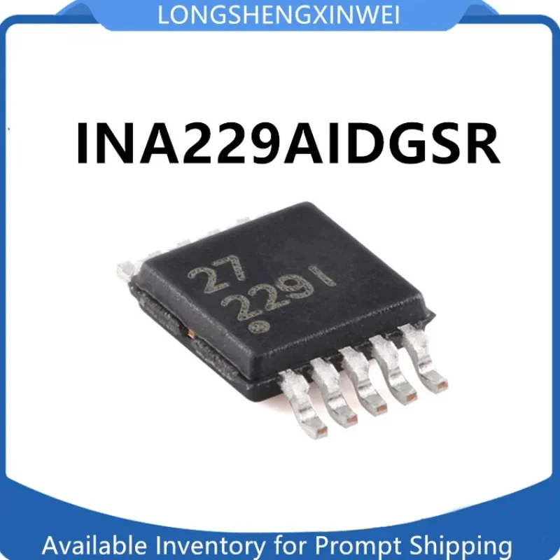 1PCS INA229AIDGSR  VSSOP-10  Silk Screen 229I  New SPI Output Current/voltage Power Charging Monitor Chip Original in Stock