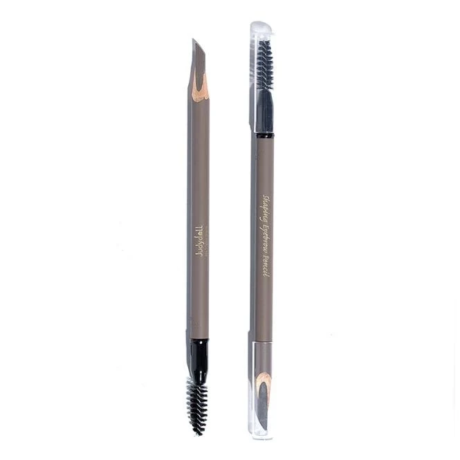 JUDYDOLL Dual-ended Chopper Shape Eyebrow Pencil With Brush Waterproof Colorfast Natural And Long-lasting Cosmetics