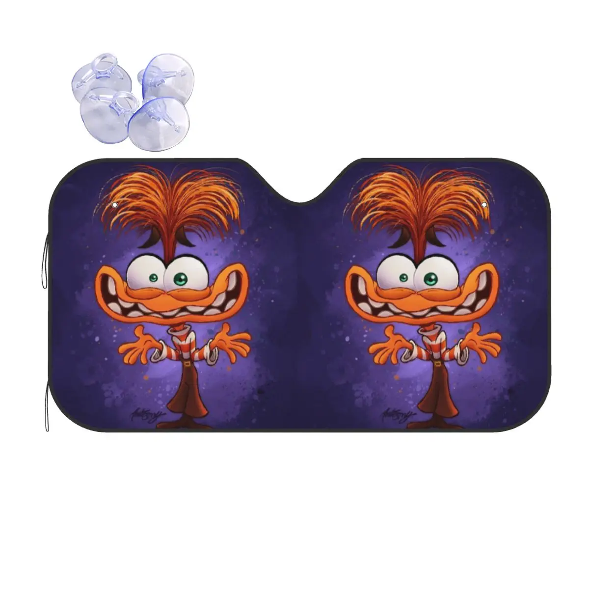 

Custom Anxiety Wallpaper Anime Car Windshield Sunshade Inside Out Front Windshield Sun Shade Visor
