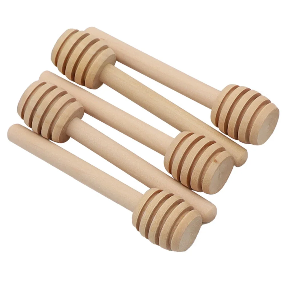 60-1PCS Wooden Honey Dipper Stick Honey Stirrers Small Honey Spoon Sticks Long Handle Honey Spoon Dispense Drizzle Honey