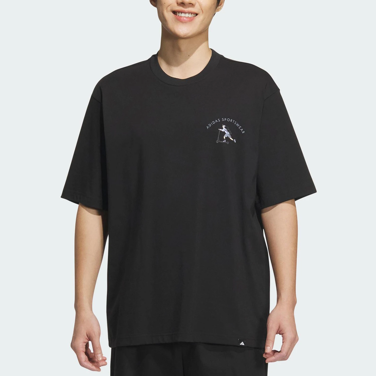 

Adidas genuine Men's Summer Loose Breathable Casual T-shirt JL6058