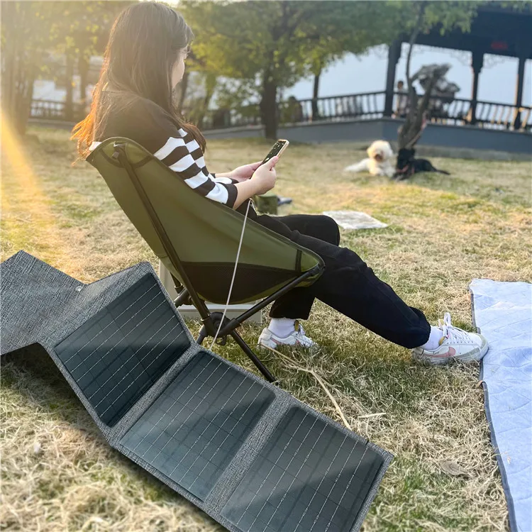 

Mydays Outdoor 30w Dual Usb Port Foldable Mobile Phone Recharge Camping Solar Panel for Hiking Picnic