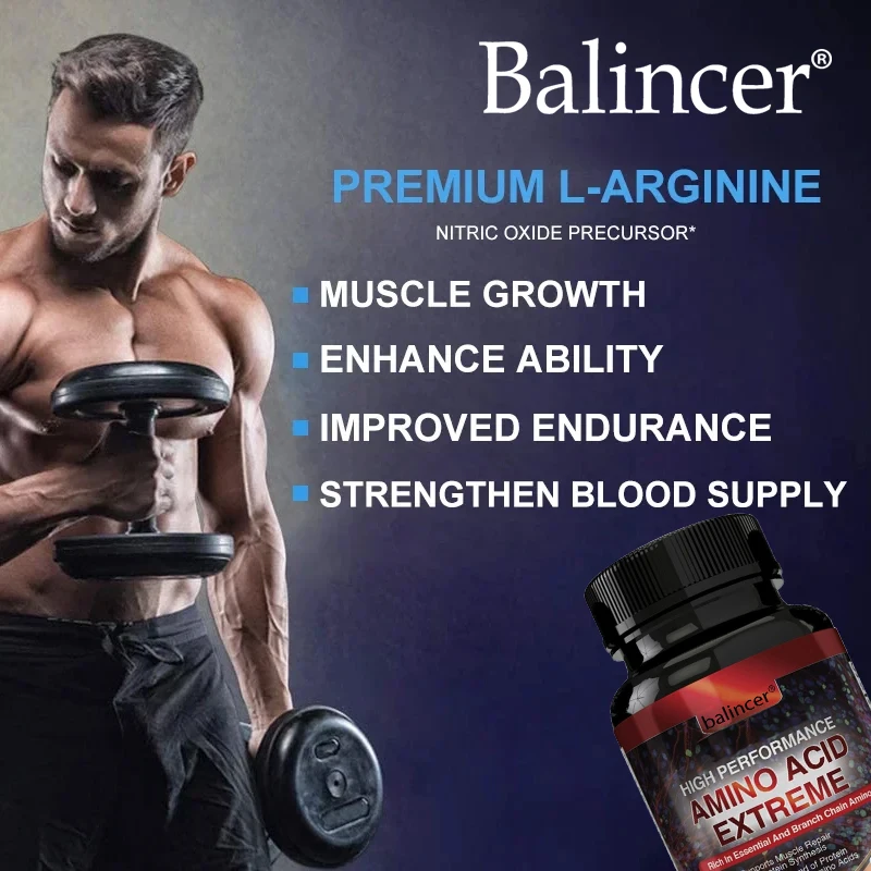 High Performance Amino Acids - Rich in Amino Acids and BCAAs - Muscle Replenishment, Repair and Growth, Workout Supplement