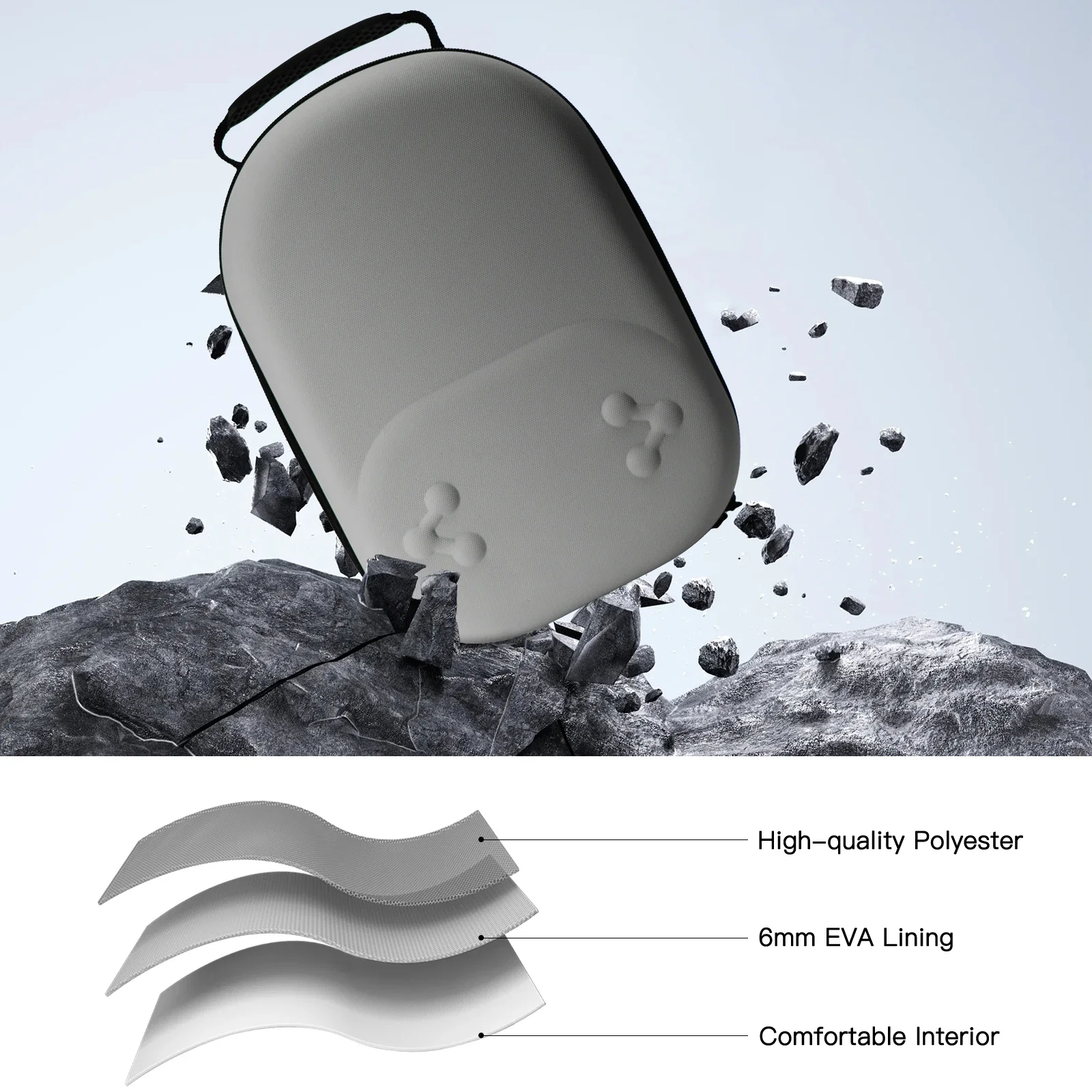 Étui de transport rigide, sac de rangement Portable résistant aux chutes, sac de transport de voyage pour Meta Quest 3/3S VR, accessoires de contrôleur de casque