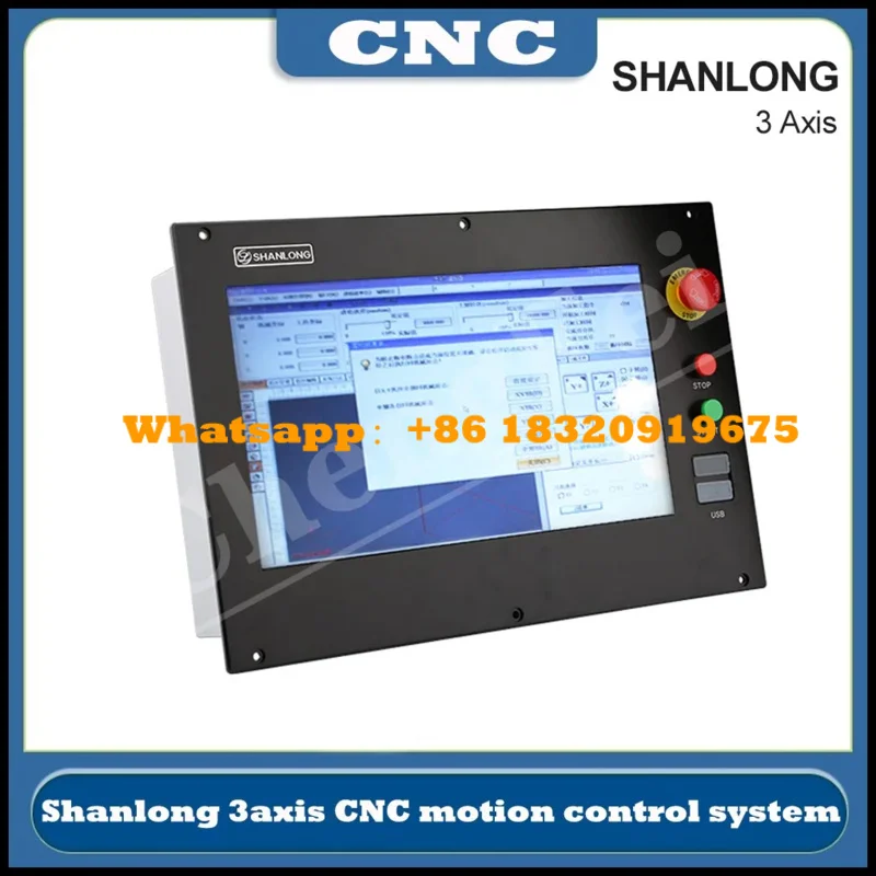 حار Shanlong L1000 V4 ATC نظام التحكم 3-محور Ci1030CNC وحدة تحكم بالحركة واجهة USB آلة النقش والطحن
