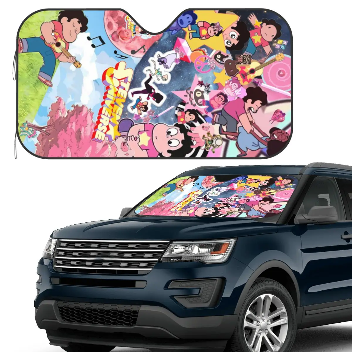 

Солнцезащитный козырек Steven Universe, лобовое стекло автомобиля, солнцезащитный козырек, аксессуары, чехлы