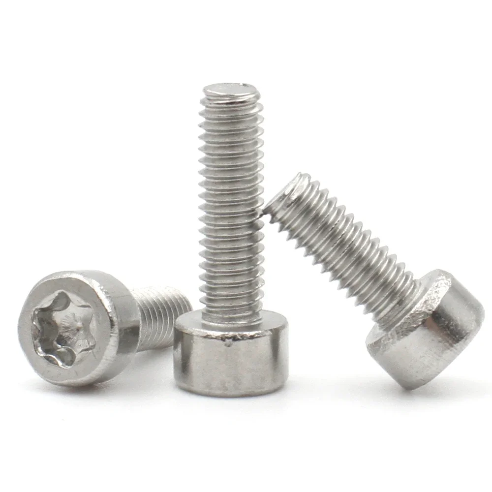 5/ 10/ 50pcs  M2 M2.5 M3 M4 M5 M6 M8  304 Stainless Steel Cylindrical Head Six-Lobe Torx Cup Head Screw Bolt L=3-50mm GB2671.2