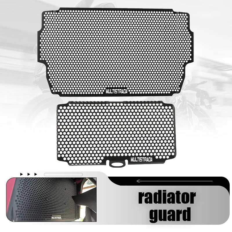 

For Ducati Multistrada MTS 950 1200 1260 S 1200S Motorcycle Accessories Radiator Grille Guard Cover Oil Cooler Guard Protection