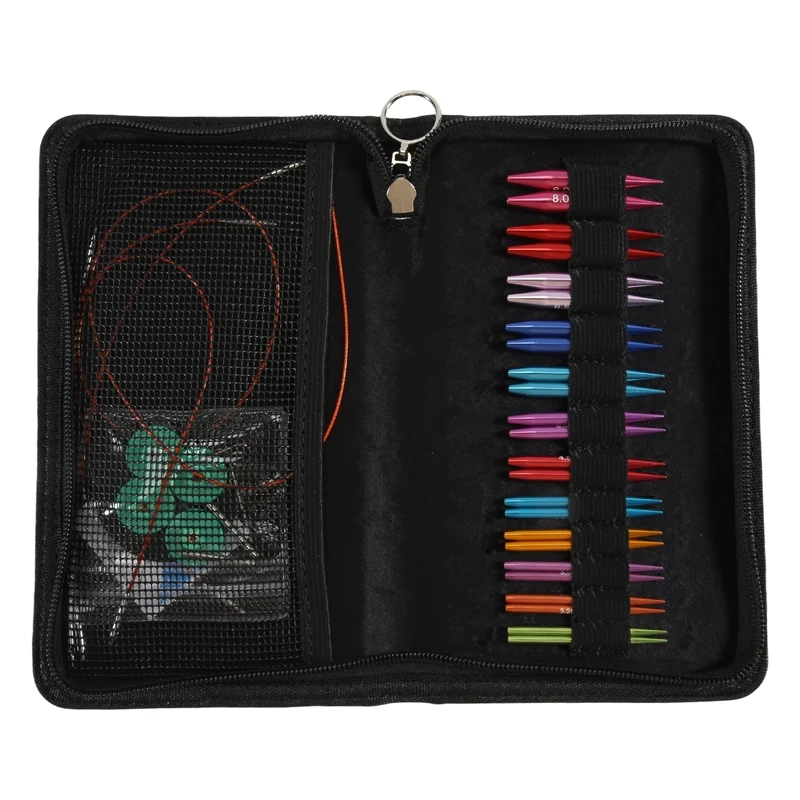 Knitting Tools Alumina Sweater Needle Sleeve Collar Needle 5.5cm Removable Ring Needle Set Sewing Border