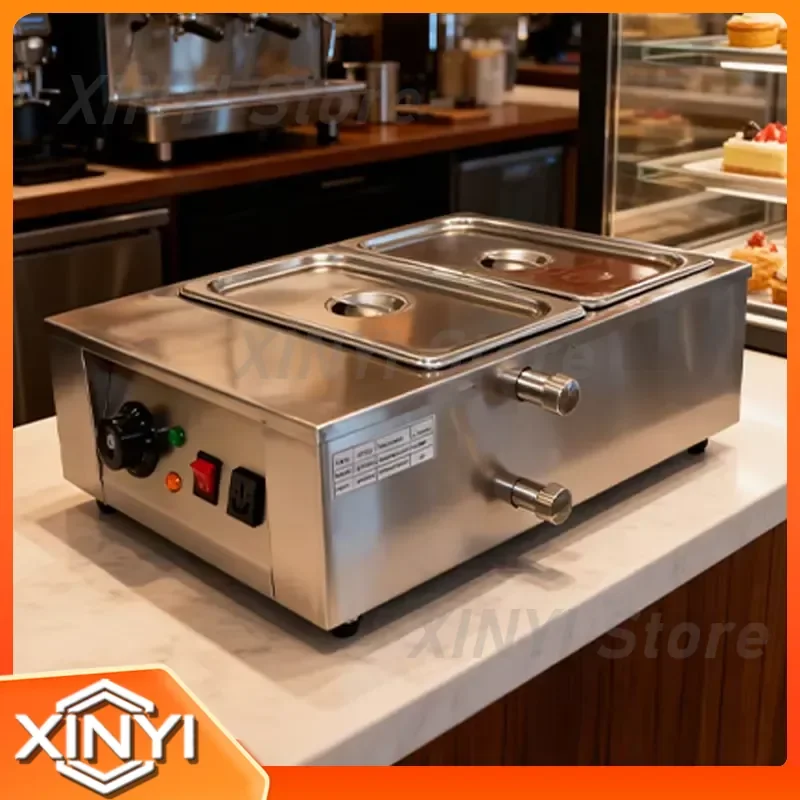 Stainless Steel Chocolate Melter 1-6 Cylinder Electric Pot Heater Food Warmer Snack Food Processor