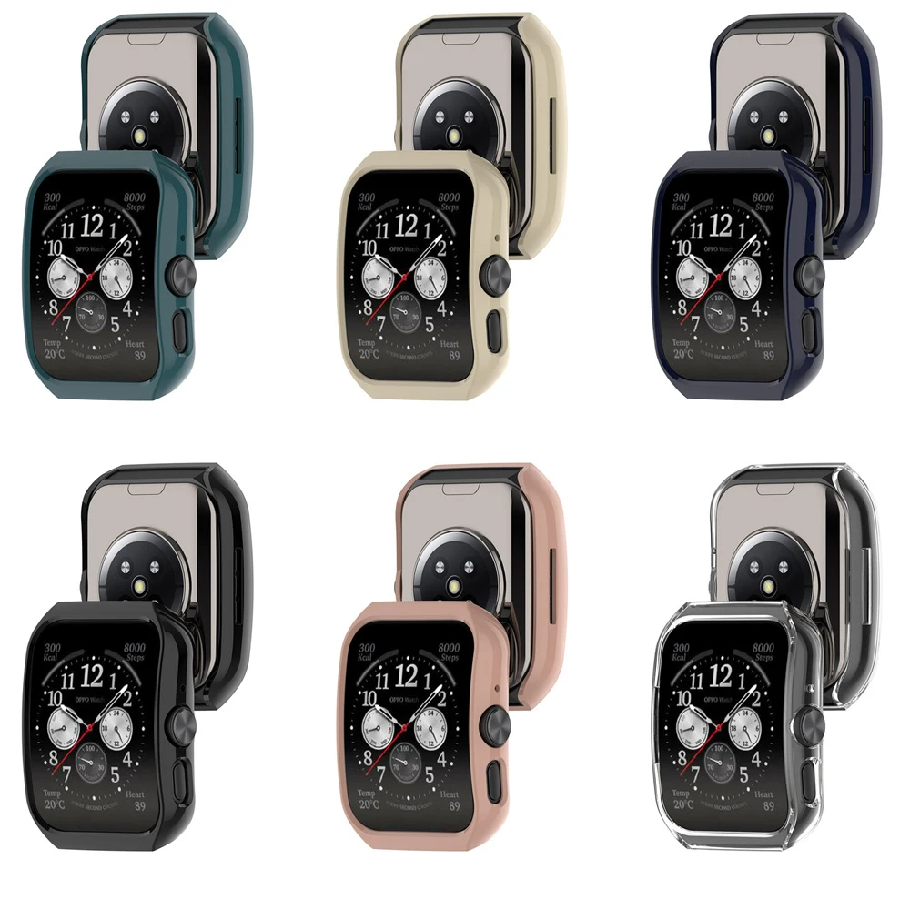 غطاء حماية من BEHUA PC لساعة OPPO Watch 3 4 Pro Smartwatch، غطاء حماية مقاوم للصدمات مع طبقة رقيقة واقية