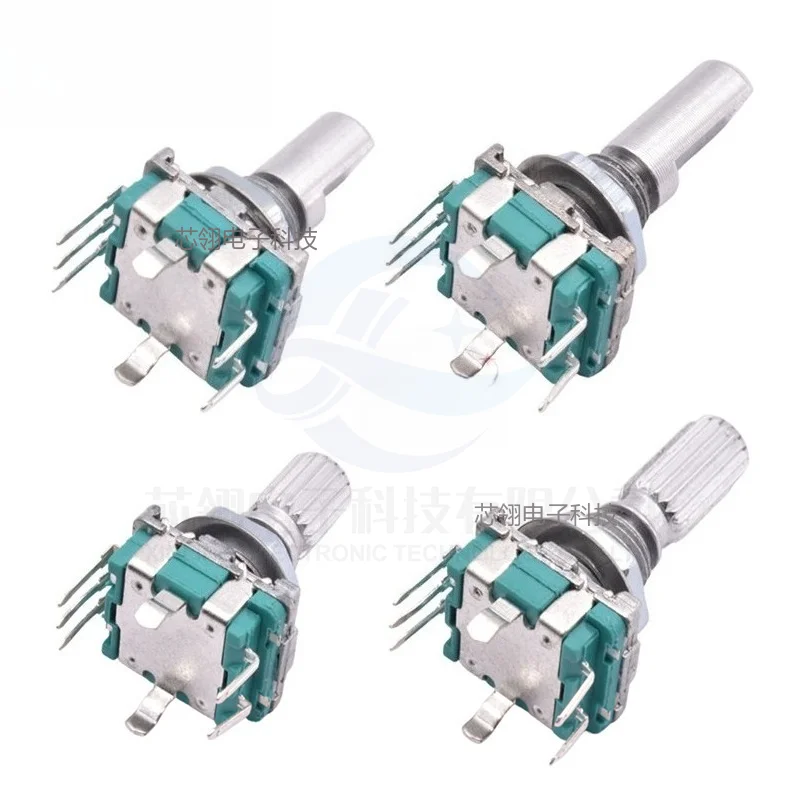 5PCS/LOT20 Position 360 Degree Rotary Encoder EC11 W Push Button 5Pin Handle Long 15/20MM With A Built In Push Button Switch