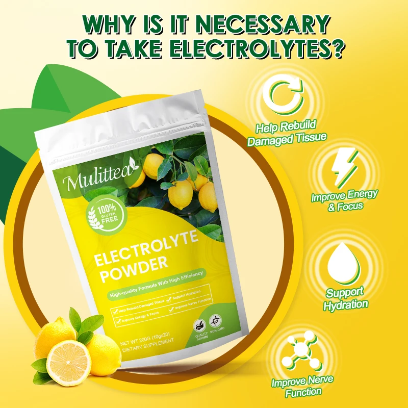 Mulittea Electrolyte for Running, Leg Cramp Relief, Sports Recovery Exercise & Energy Essential Salt Gym Energy Supplement