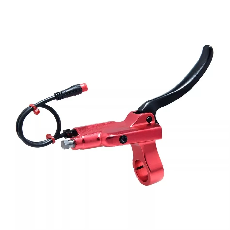 

Electric Bicycle Brake Handle 3 Pin for E-Bike Bafang Hall Motor Hydraulic Brake Aluminum Alloy Black/Red Hydraulic Brake Lever