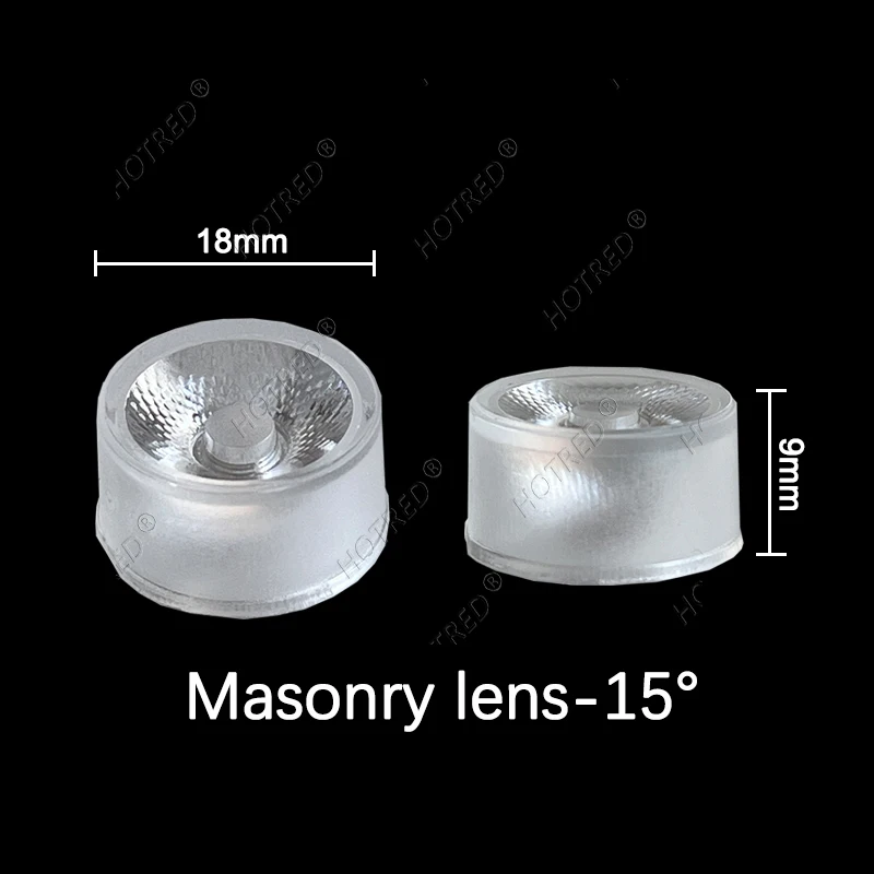 10-100pcs LED Lens 3535 1W 3W 5W XPE 3535 Optical 18mm20mm Waterproof PC15 30 60Degree Smooth Bead Stripe Lenses XPG2 Collimator