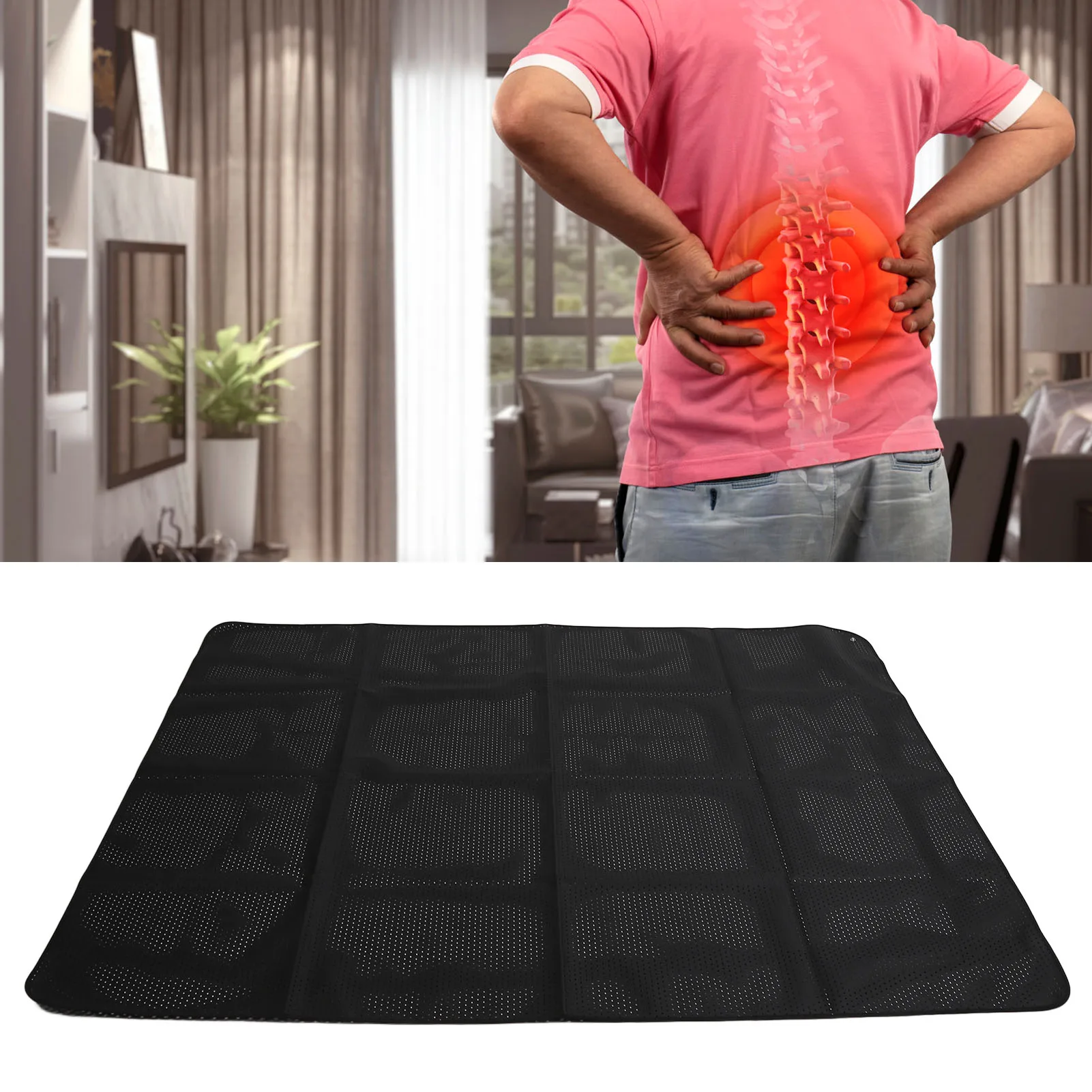 

Grounding Pad Grounding Mat Stress Relief Reduce Anxiety Breathable PU Grounding Mat with Wire 138 X 180cm Sleep Grounding Mat