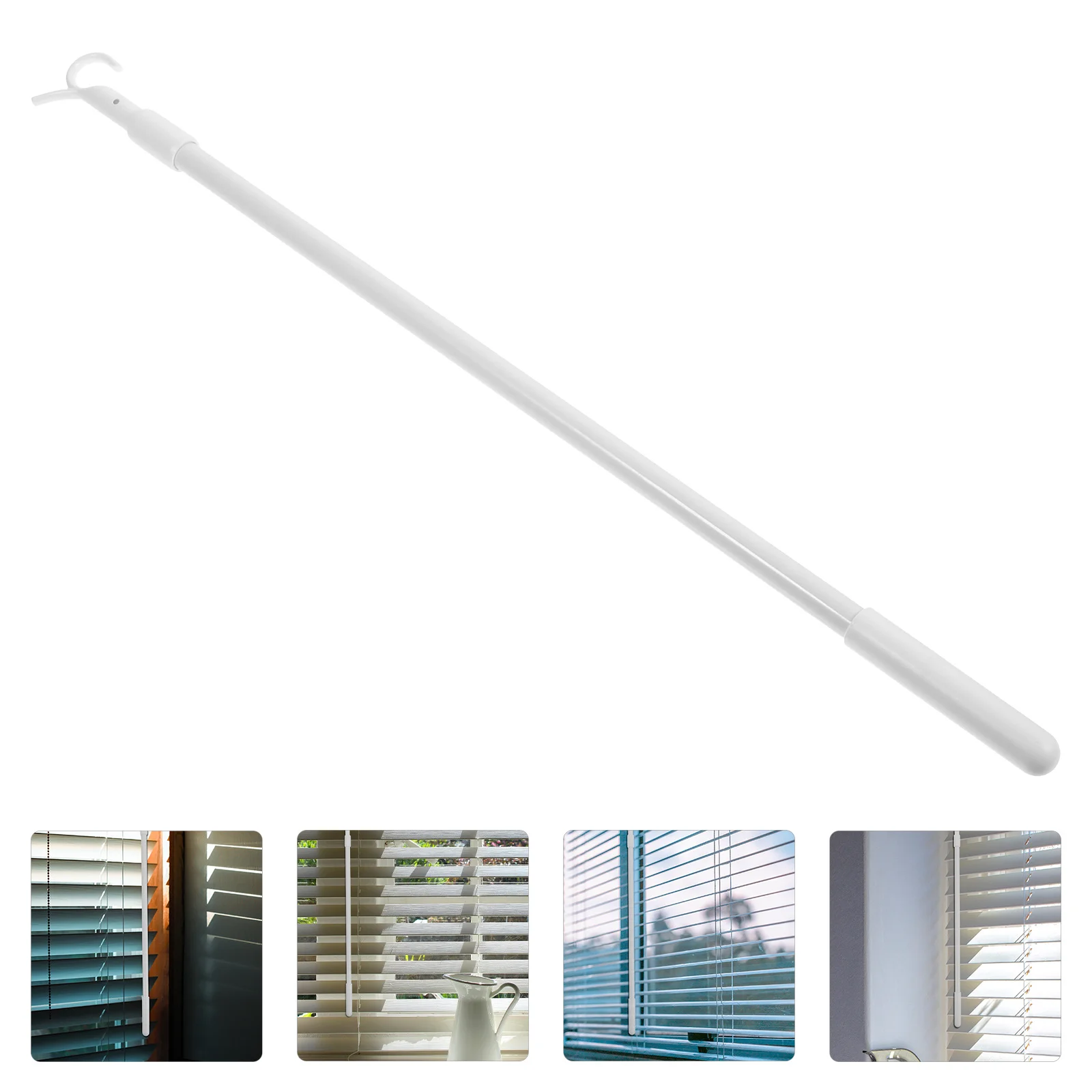 

Curtain Pull Wand Retractable Metal Curtain Rod Handle Hook for Drapery Pull Rod Blind Stick Window Opener