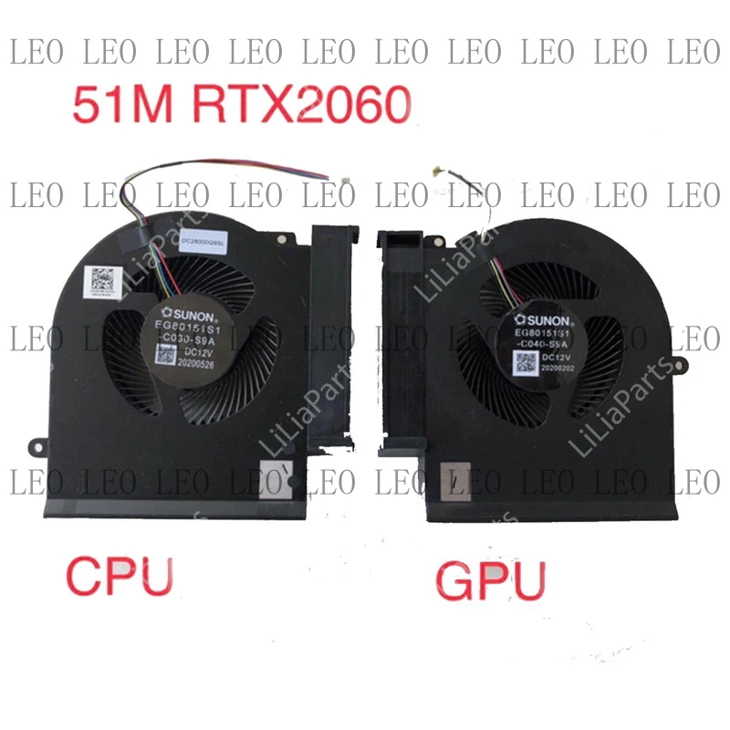 HH  For Dell Alienware AREA-51M R1 R2 RTX2060 Cpu Gpu FAN 05C68F 05CC81 Part