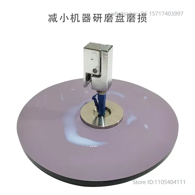 Fiber optic grinding disc manual core insertion grinding interface oblique eight degree end face repair