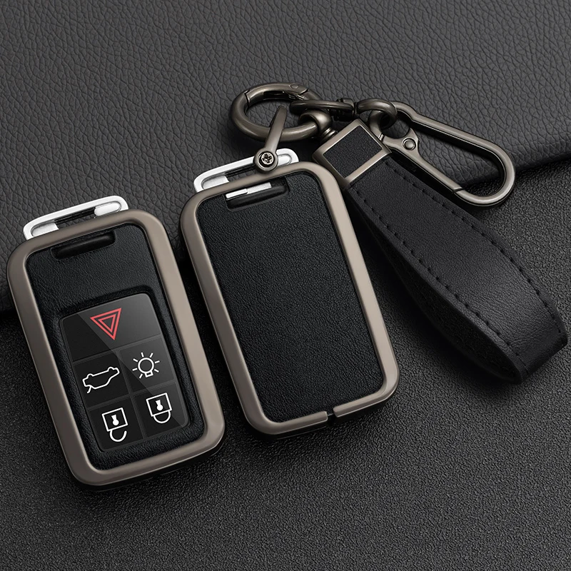 

Car Key Case Cover For Volvo XC60 V60 S60 S80 XC70 V40 5 6 Buttons Remote Key Protection Holder Shell