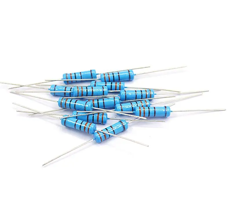 50pcs 1W Metal film resistor 1% 1R ~ 1M 2R 10R 22R 47R 100R 330R 1K 4.7K 10K 22K 47K 100K 330K 470K 1 2 10 22 47 100 330 ohm