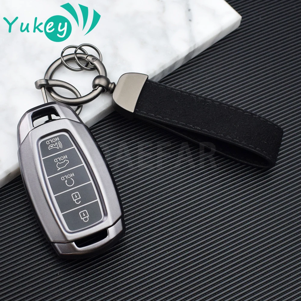 

3 4, 5 кнопок, чехол для ключей из ТПУ для Hyundai Palisade 2023 Elantra GT Santa Fe с брелоком, автомобильные аксессуары