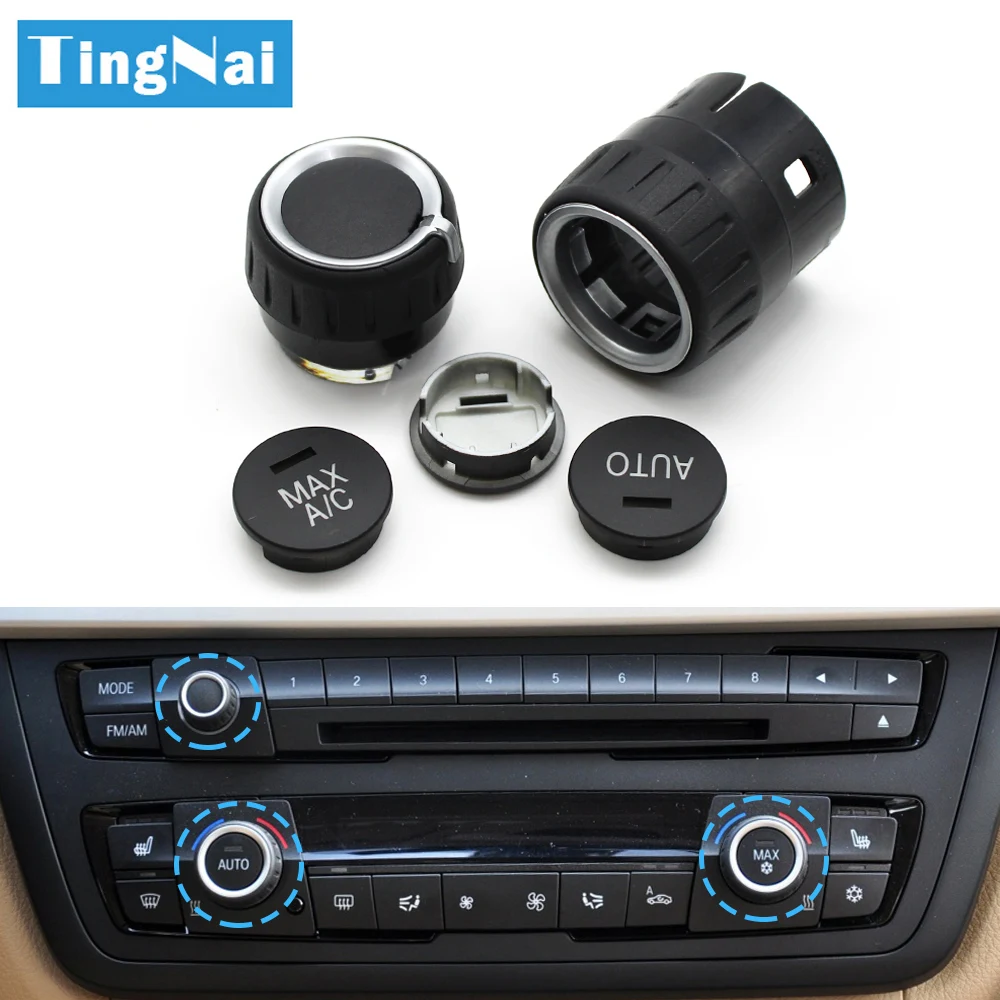 AC Heater Climate Control Switch AC Button Radio Volume Knob Cap For BMW 1 2 3 4 M4 Series F20 F21 F22 F87 F30 F31 F34 F32 F36