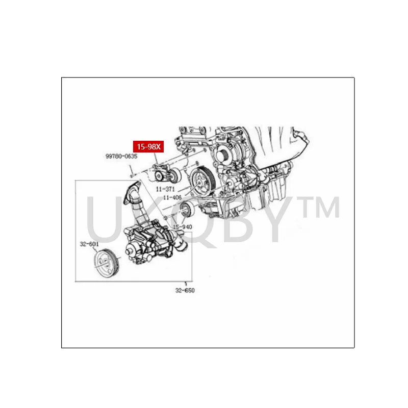 HB0012700M1 Applicable to Ma zd a, Foton, Meilai, Haifuxing Belt adjusting wheel tensioner