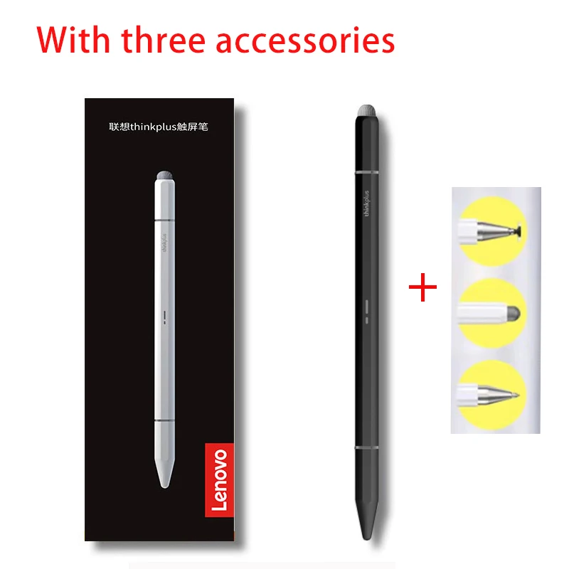 Lenovo Universal-Stylus mit drei Stiftspitzen für Android IOS kapazitiver Bildschirm für IPad Apple Pencil Huawei Xiaomi Samsung Tablet-Stift