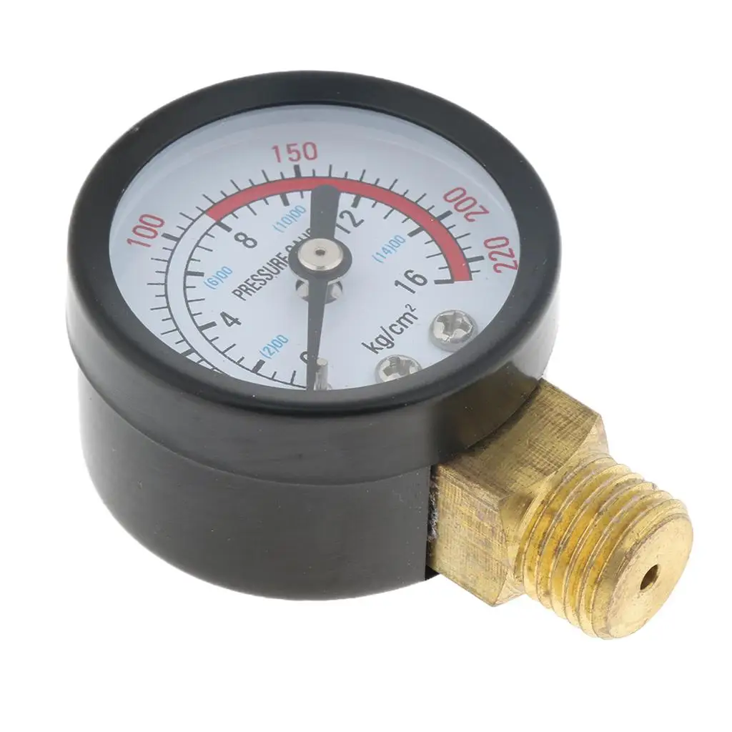 Copper Pressure Valve Gauge Liquid Filled Oil Air Water Reducing Meter for Pipe Measurement System