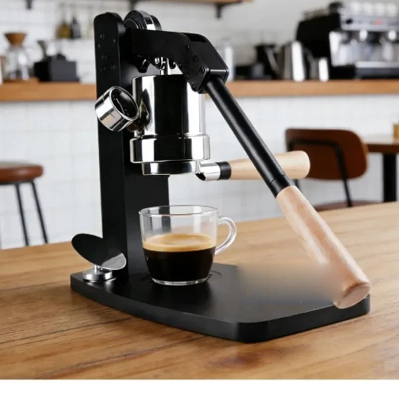 Hand Lever Espresso Coffee Machine Portable Manual Press Coffee Brewer for Cafe Barista Household Coffee Making Equipment