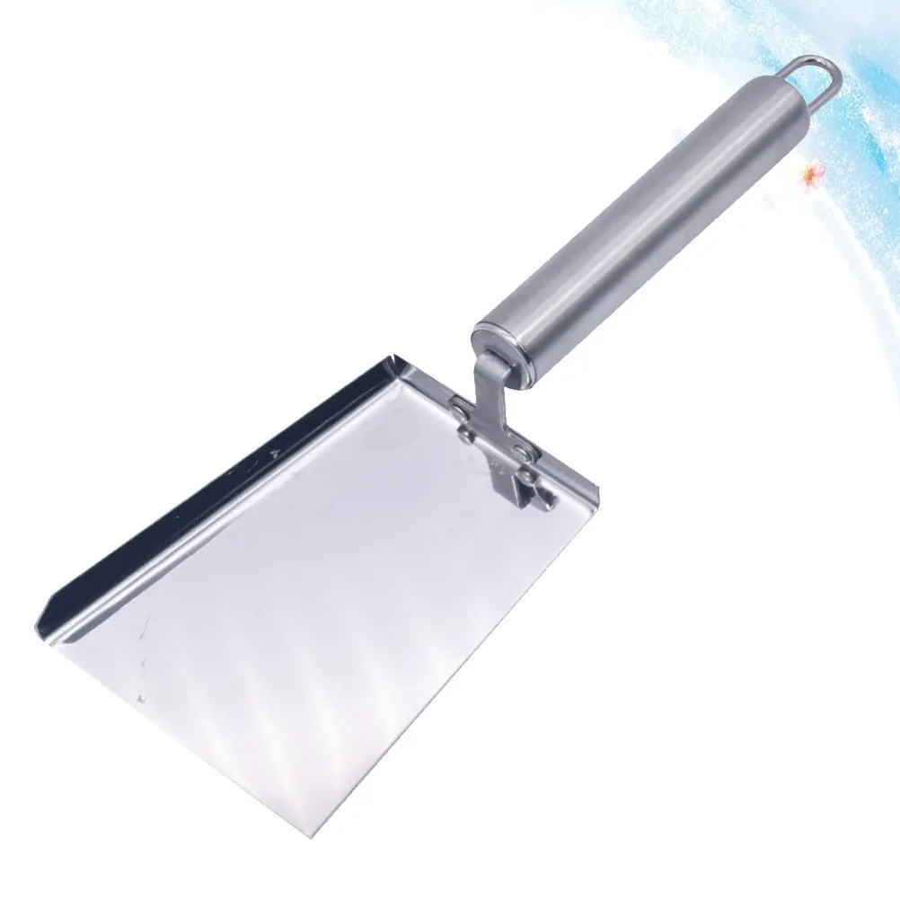 Stainless Steel Pollen Shovel Professional Beekeeping Cleaning Shovel Hive Scraper Honey Extractor Rust Resistant Silver