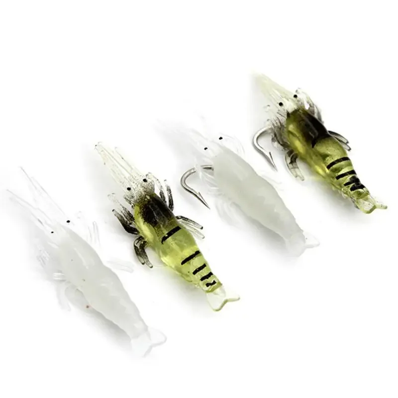Bionic Bionic Bait Luminous Freshwater Sea Fishing Soft Baits Lifelike Fishing Tackle Grass Shrimp Fishing Tools Luya Bait