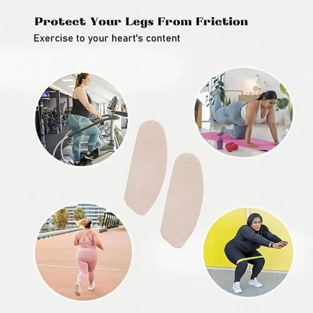 10Pcs Invisible Anti Chafing Thigh Bands Self-Adhesive Waterproof Anti-Friction Patches Comfort Disposable Thigh Protection Pads