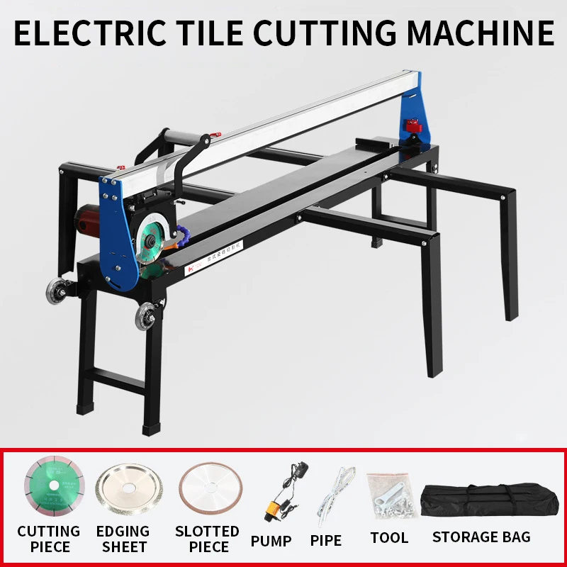 Tile cutting machine electric multi-function desktop push knife 45 degree chamfer slotting edge grinder water cutting machine