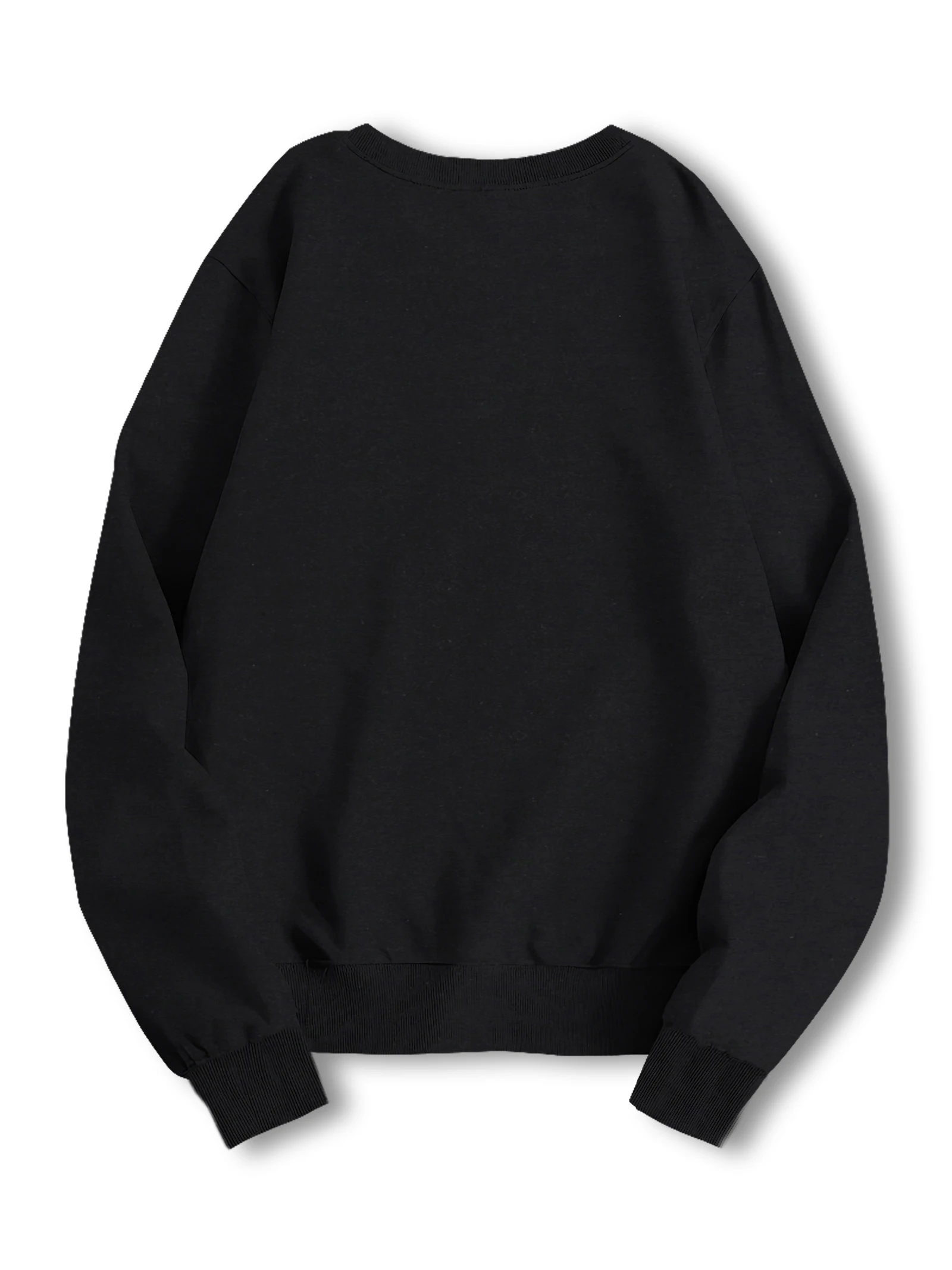 Cartoons print sweatshirt, crew neck casual sweatshirt for winter & fall, women's clothing.