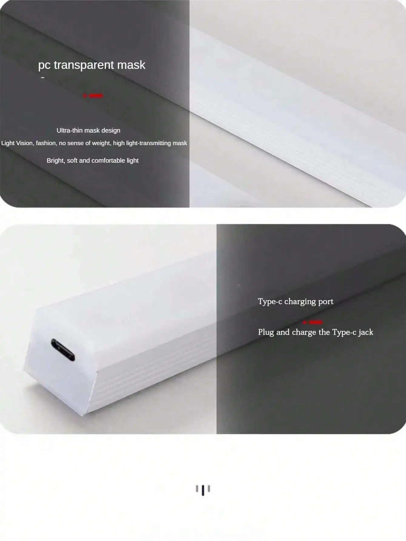 1pc Smart Abstract Design Handheld Night Light With Motion Sensor, Portable And Rechargeable,  Strip, Suitable For Hallway, Stai