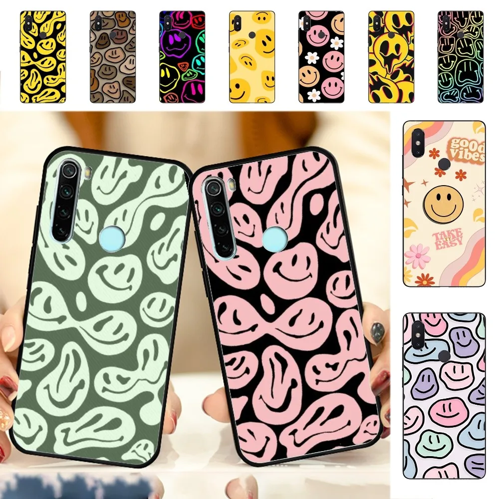 S-Smiley Face Funny Phone Case For Redmi Note 4 X 5 A 6 7 8 T 9 9S 10 11 11S 11Epro Poco M3 pro