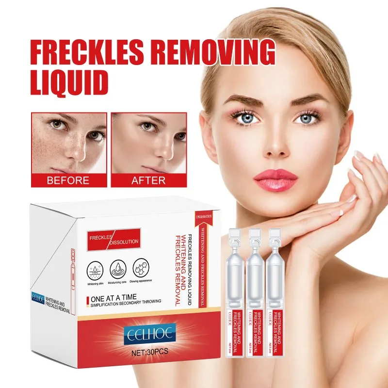 Freckles Removing Liquid Pore Shrink Moisturizing Remove Freckle Spots Blackheads Shrink Pores Oil Control Facial Skin Serum