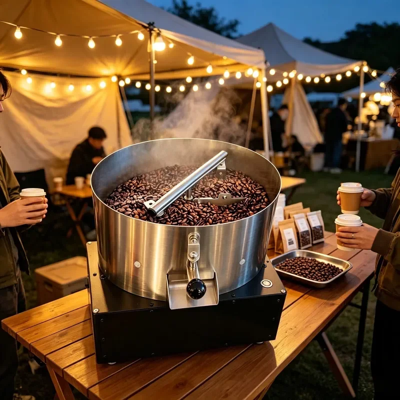 Electric Coffee Bean Cooling Tray with Stirring Mixer for Roaster Machine Cocoa Peanut Nut Chiller Accessory Home Use