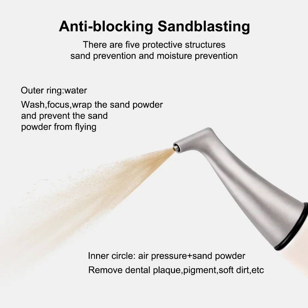 ชุดขัดฟันด้วยทราย SYJH Dental Sandblasting Polishing Unit Air Flow Prophy Jet Handpiece พร้อมสเปรย์ฟอกสีฟัน เครื่องมือทันตกรรมสำหรับขัดฟัน