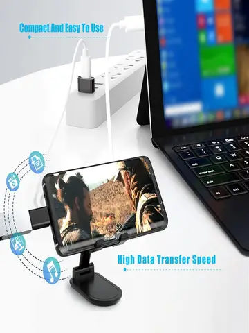 8pcs USB to USB C Adapter, USB Type C Female to USB Adapter, Micro USB to USB C Female Male Converter Connector, for Laptop Car