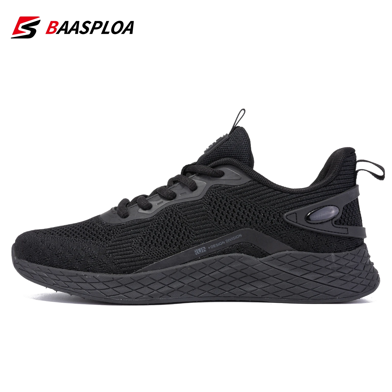 Baasploa Men Sneakers 2023 Fashion Breathable Tennis Male Casual Running Shoes Non-Slip Knit Lightweight Walking Shoes