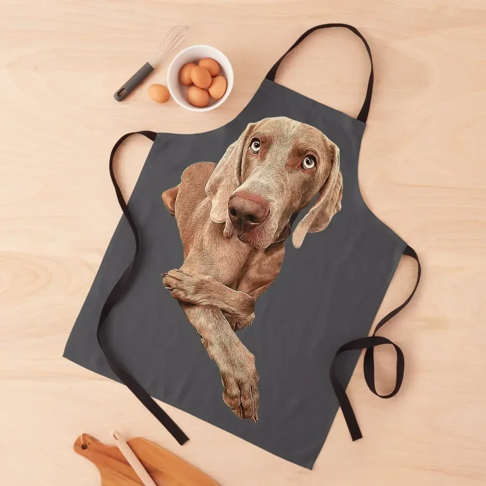 

Weimaraner Apron Men gift custom women's kitchen Kitchen Things And For Home Apron