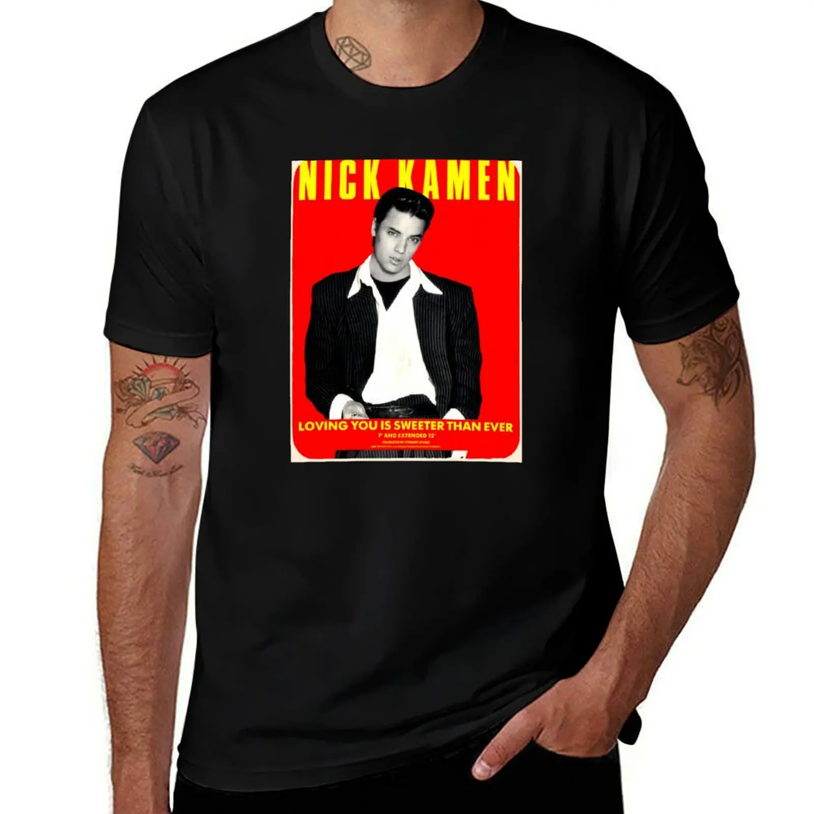 Nick Kamen T-Shirt Anti-Fade Casual Tee Shirt T-Shirt