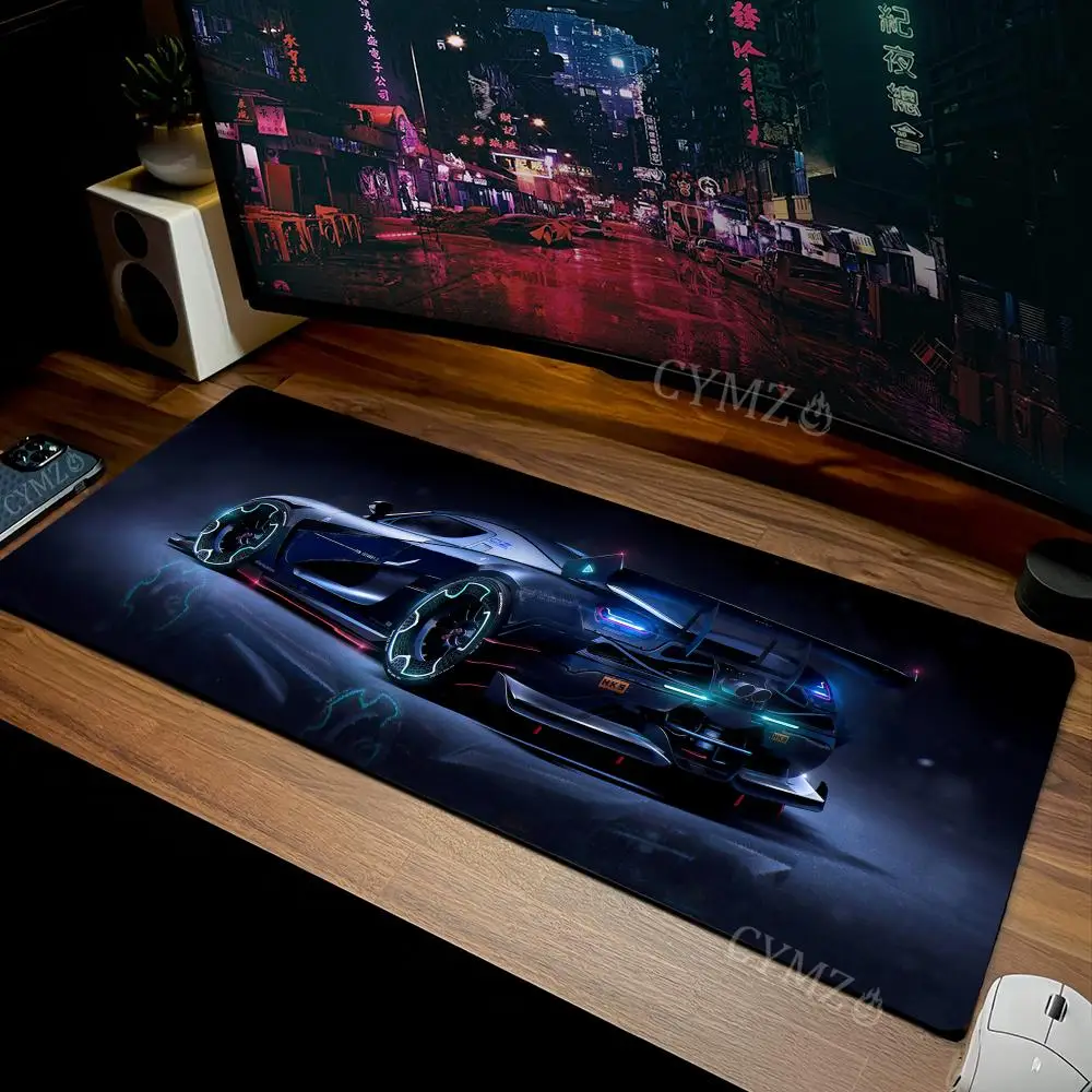 

Digital Art Cool Sports Car Design Mouse Pad Desk Mat Gaming pad pc accessories keyboard 30X80CM mouse pads Office carpet
