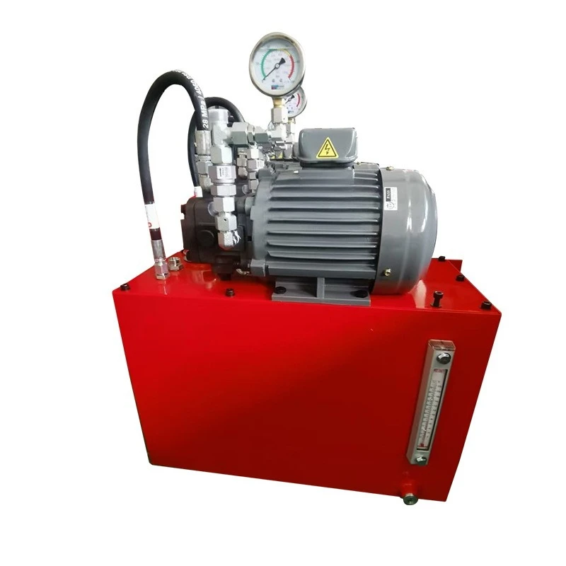 Vertical cylinder quilting machine hydraulic system, valve group power unit