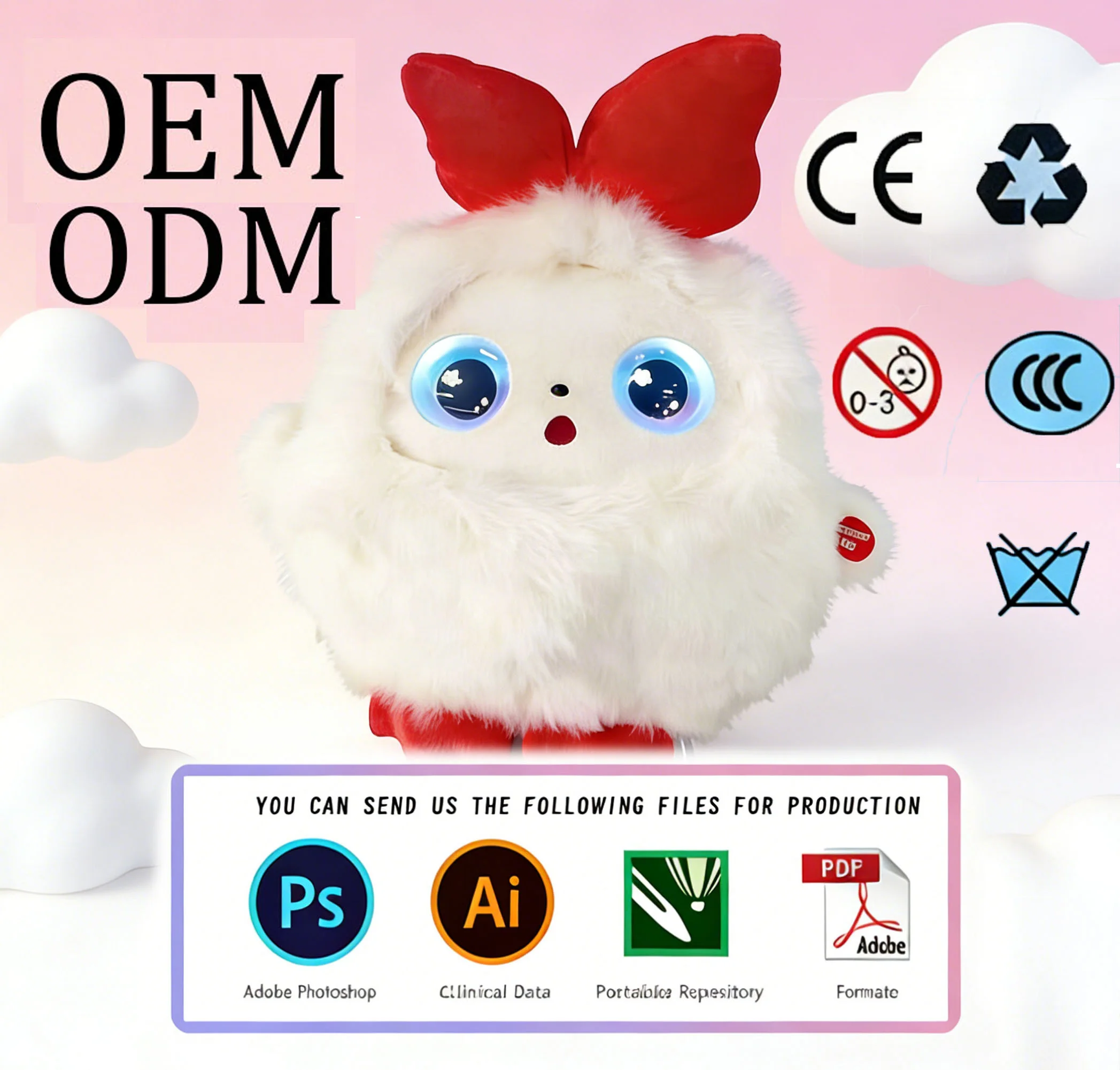 Картина 5: Интерактивная игрушка-робот ChatGPT AI Plush Pet с наполнителем из ПП-хлопка, распознаванием жестов и лиц