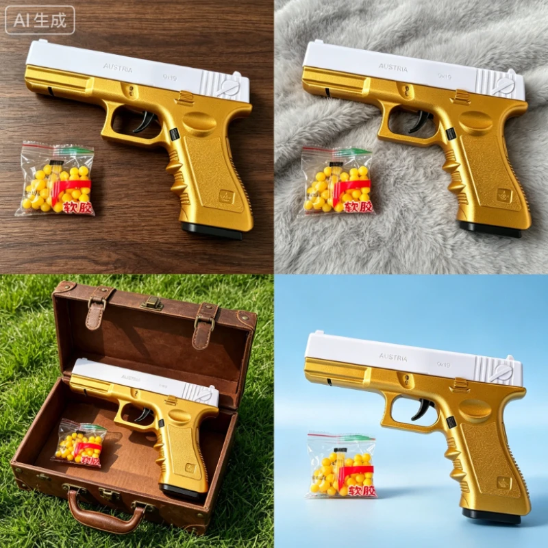 Portable Game Toy with Round Soft Bullets, Safe Indoor & Backyard Interactive Play Toy for Family Daily Entertainment