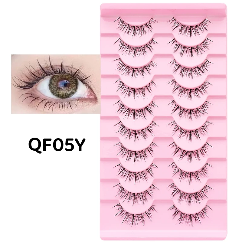 DINGSEN 10 Paar Transparente Anime-Naturwimpern Manga-Wimpern Koreanische Make-up-Wimpern Großhandel Künstliche Wimpern – Detail 12